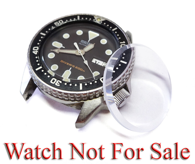 Replacement Crystal Glass for Seiko 200M SKX013 Diver Watch 7S26-0010 7S26-0030