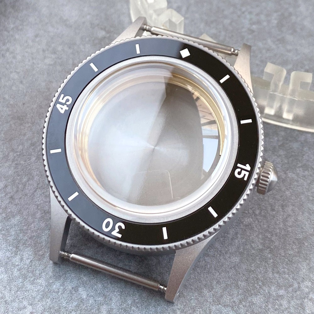 Sandblasted 40mm Diving Watch Case Dial Fit NH34 NH35 NH38 ETA2824 PT5000 SW200