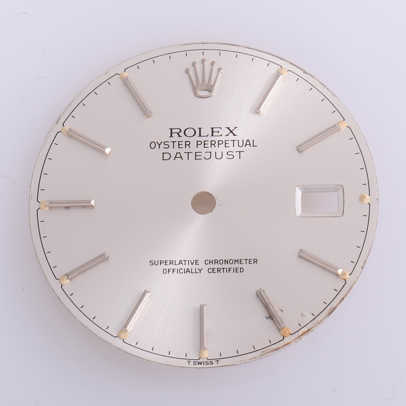 Rolex Mens Datejust 36mm Silver Stick Dial T Swiss T 16014-16234 #E15