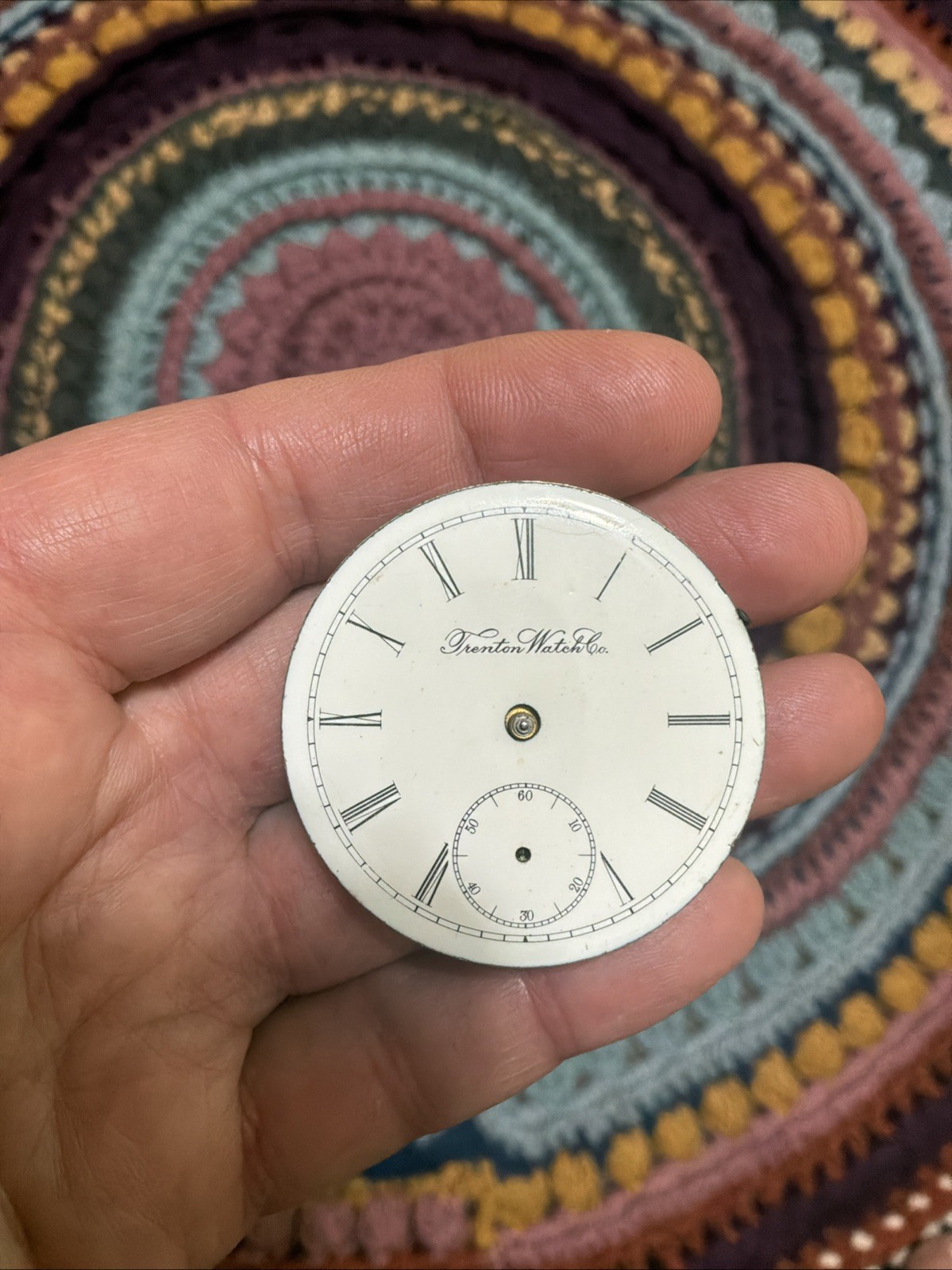 1895 Trenton Watch Co. 18s 7J Pocket Watch Movement For Parts or Repair