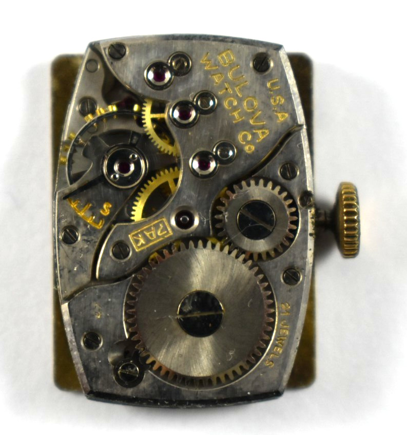 Vintage Bulova Manual Wind 21J 7AK Wrist Watch Movement lot.fg