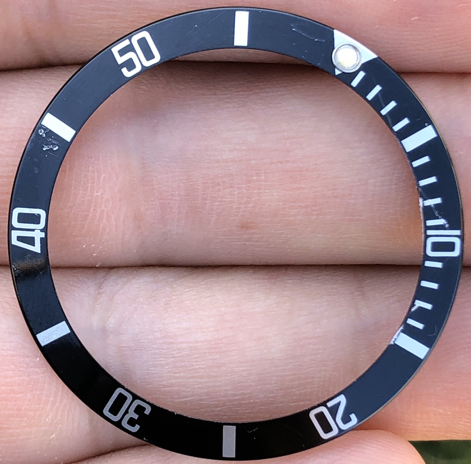 Tritium Rolex Submariner Date 16610 16610T 16800 Black Bezel Insert ORIGINAL