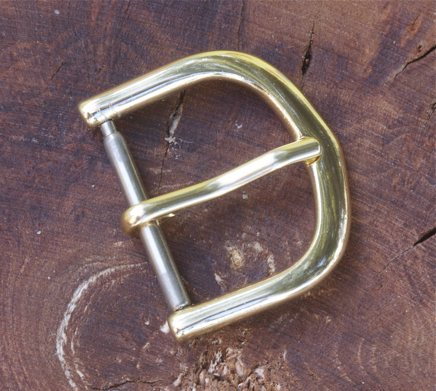 Rounded shape modern yellow gold-plated watch buckle 16mm opening great price