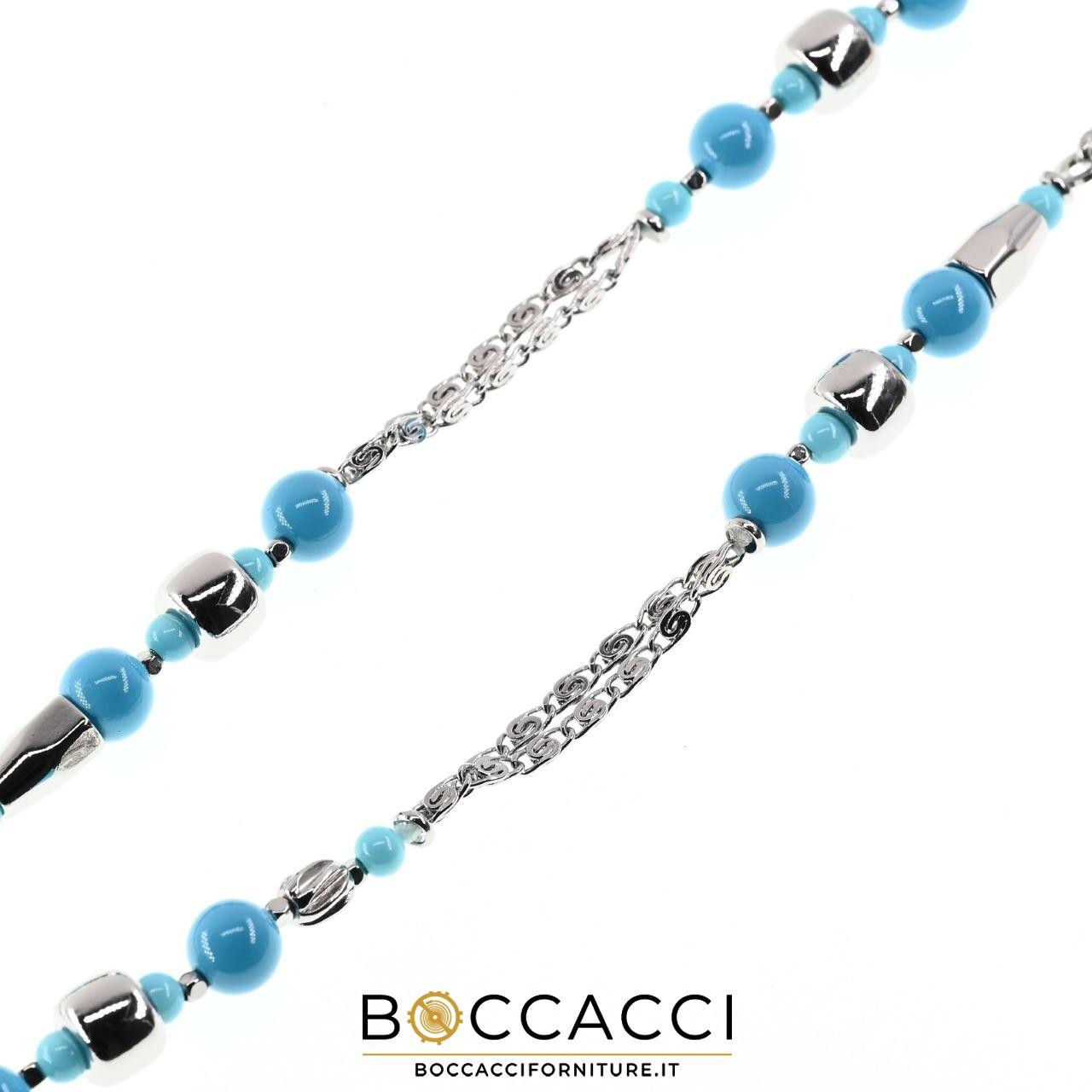 OTTAVIANI BRACCIALE CON RESINA TURCHESE E CRISTALLI (NEW)