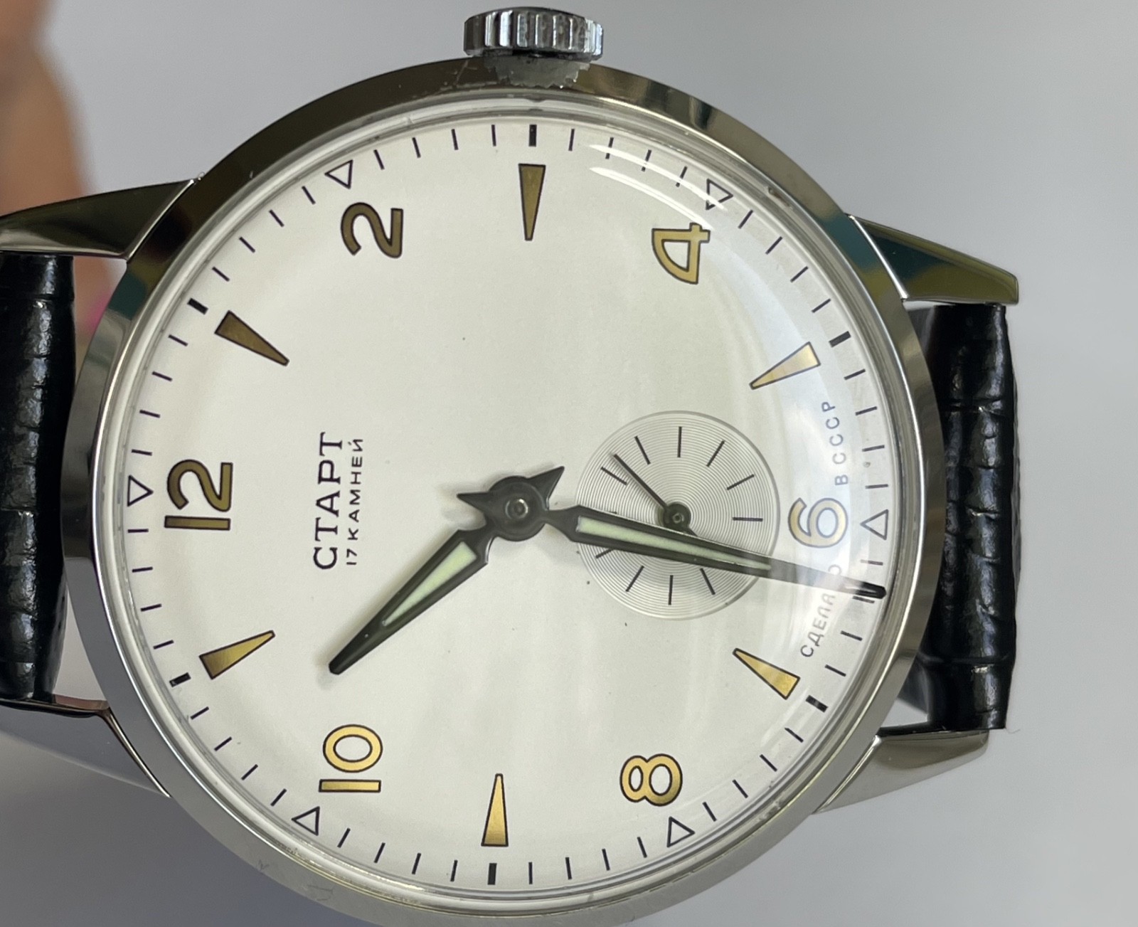 START WRISTWATCH 17 JEWELS Very rare vintage mechanism 3 kv 57 years
