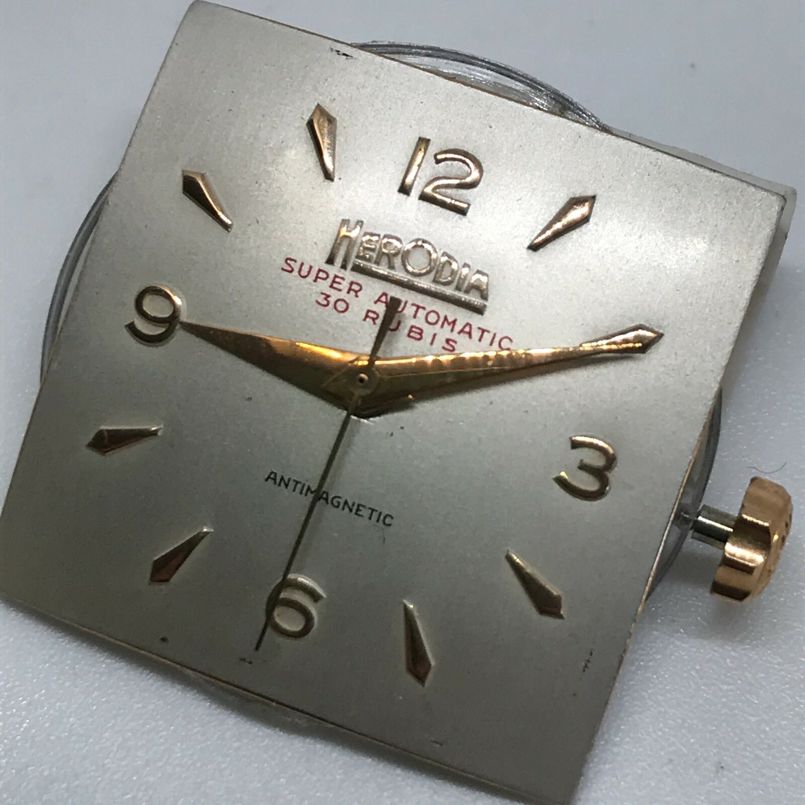 Herodia vintage super automatic dial 24mm PARTS REPAIRS swiss made