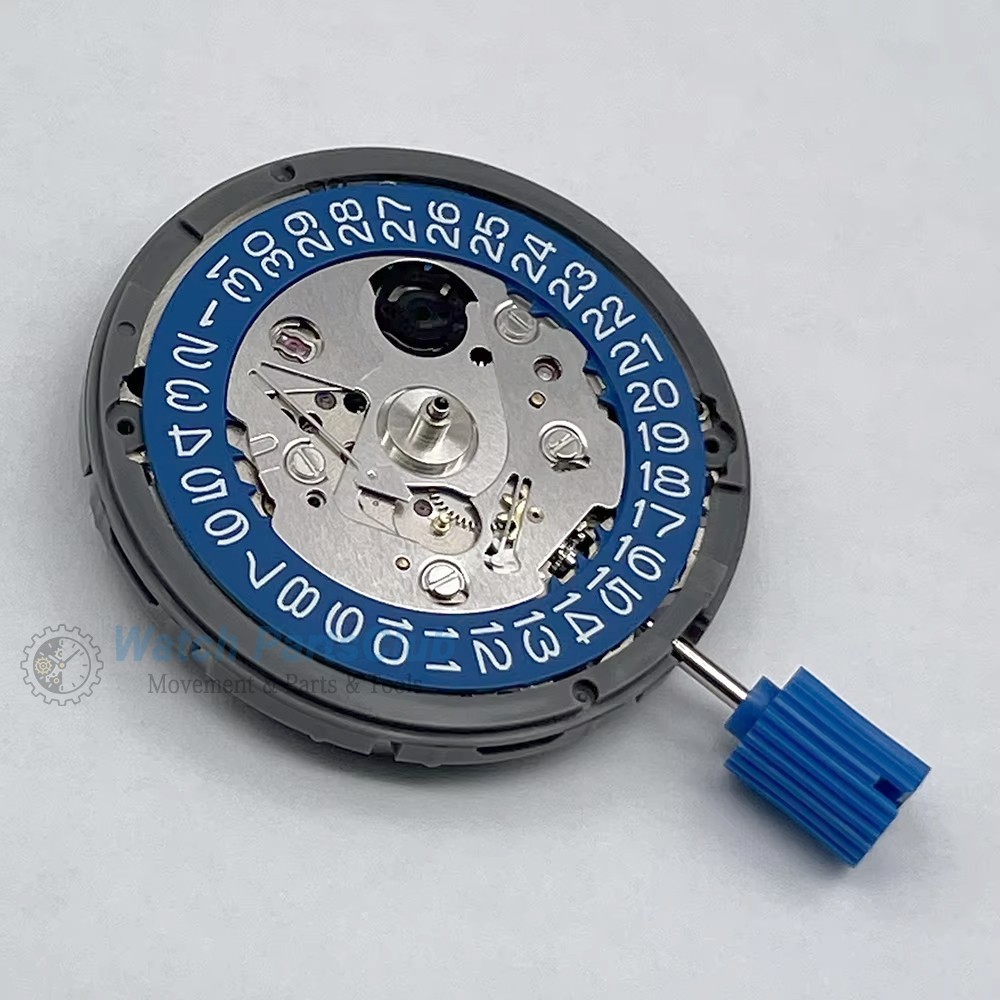 NEW Genuine Japan NH35A Movement Blue Datewheel 3H/3.8H Crown 24 Jewels 21600bph