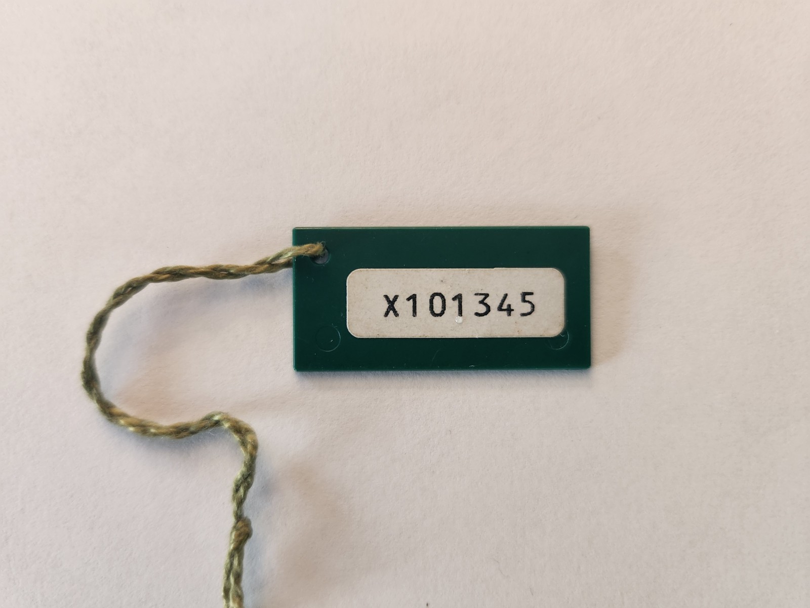 Authentic Rolex Green Swimpruf Oyster Hang Tag-Serial #X101345. Early 1990’s