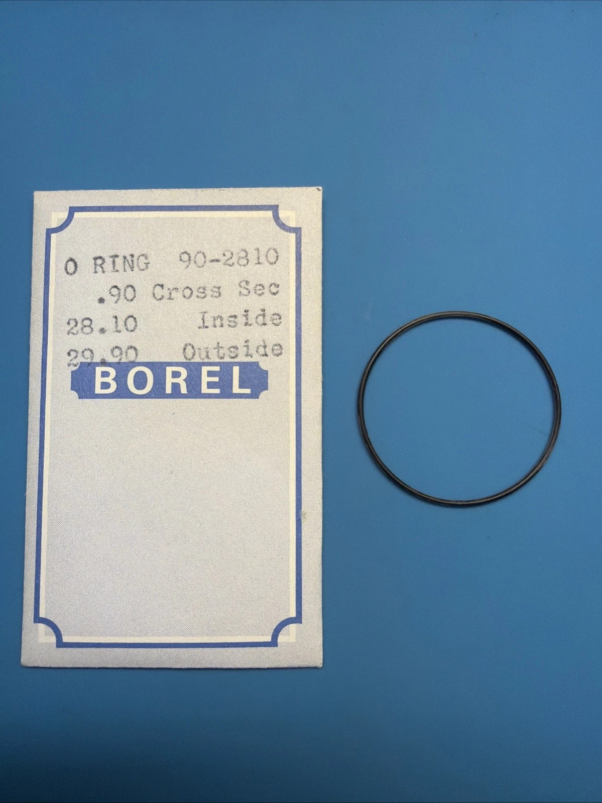 Borel O-Ring 90-2810 Watch Gasket 28.10mm ID x 29.90mm OD x 0.90mm CS