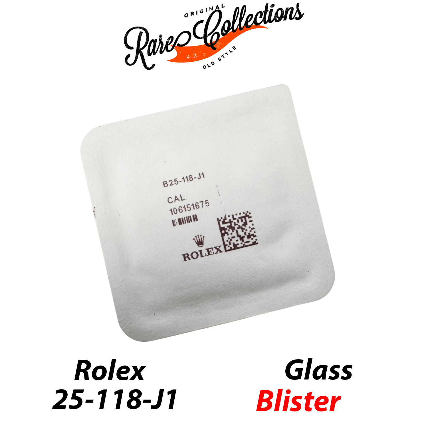 New NOS Blister Plastic Glass for Rolex (code 25-118) Plexy Glass 1601 X1