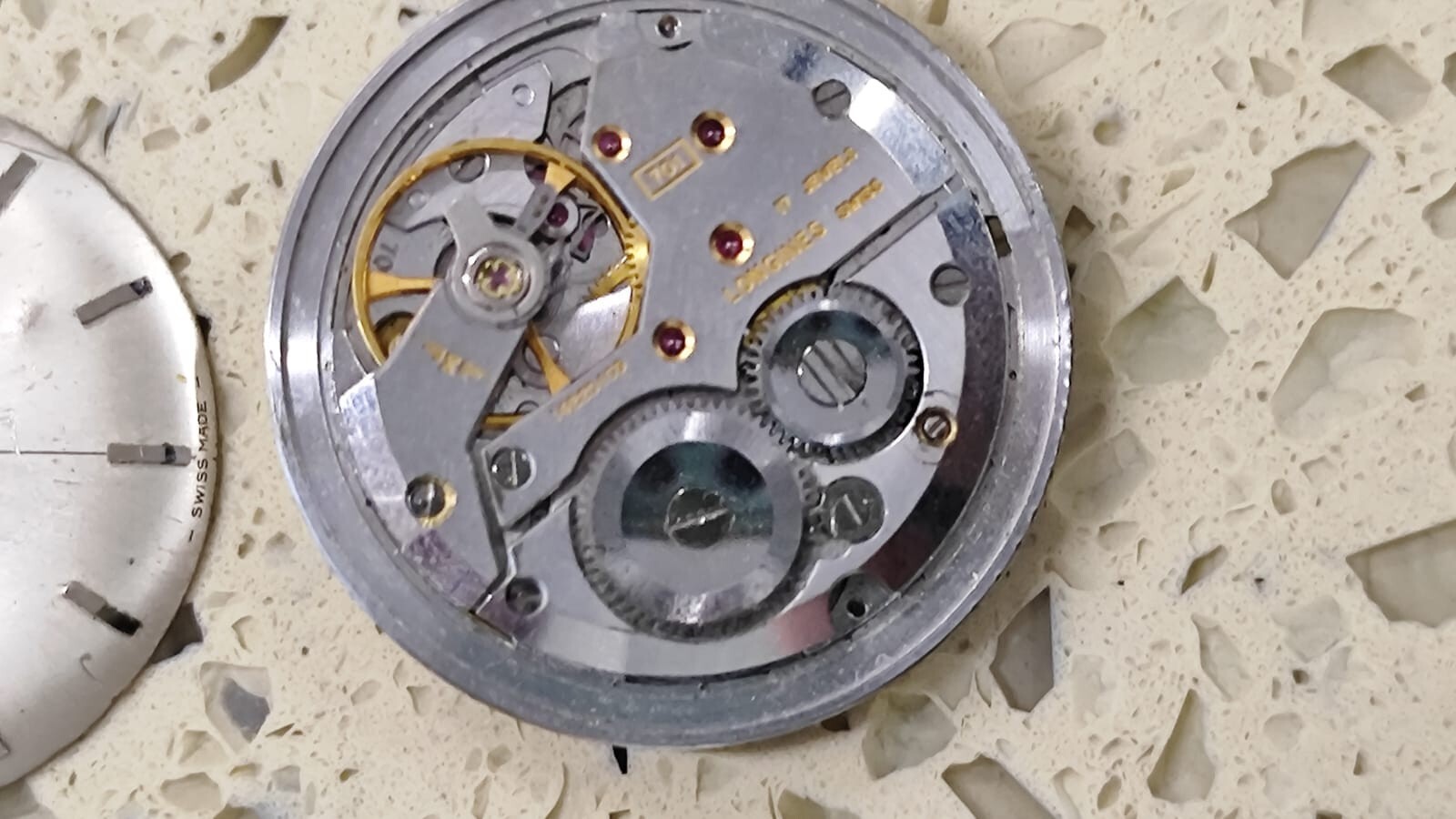 1966 Longines Dress Watch Ref. 7629 3 Stainless Steel Cal 721 Not work parts