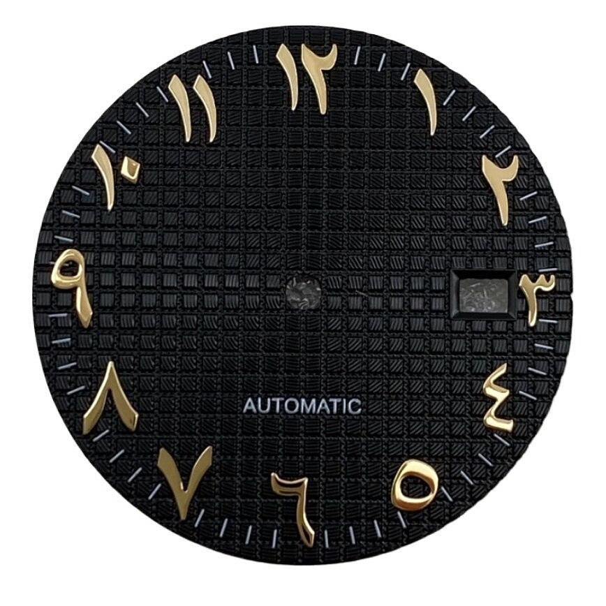 31.8mm NH35 Dial Arabic Numeral Dial No Logo Fits NH35/NH36 Movements Watch Dial