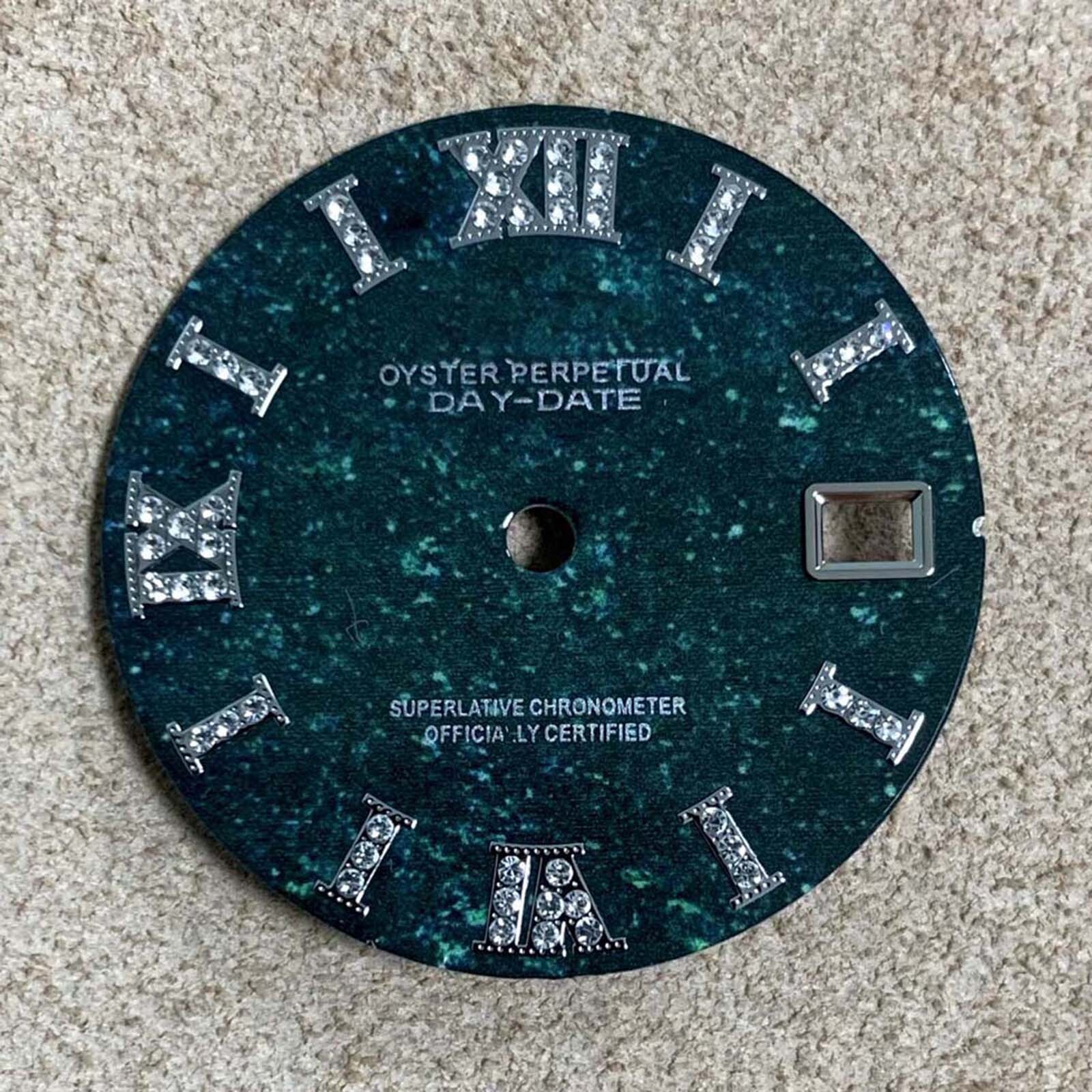 28.5MM Diamond Watch Dial Modification Accessories For NH35 Automatic Movement
