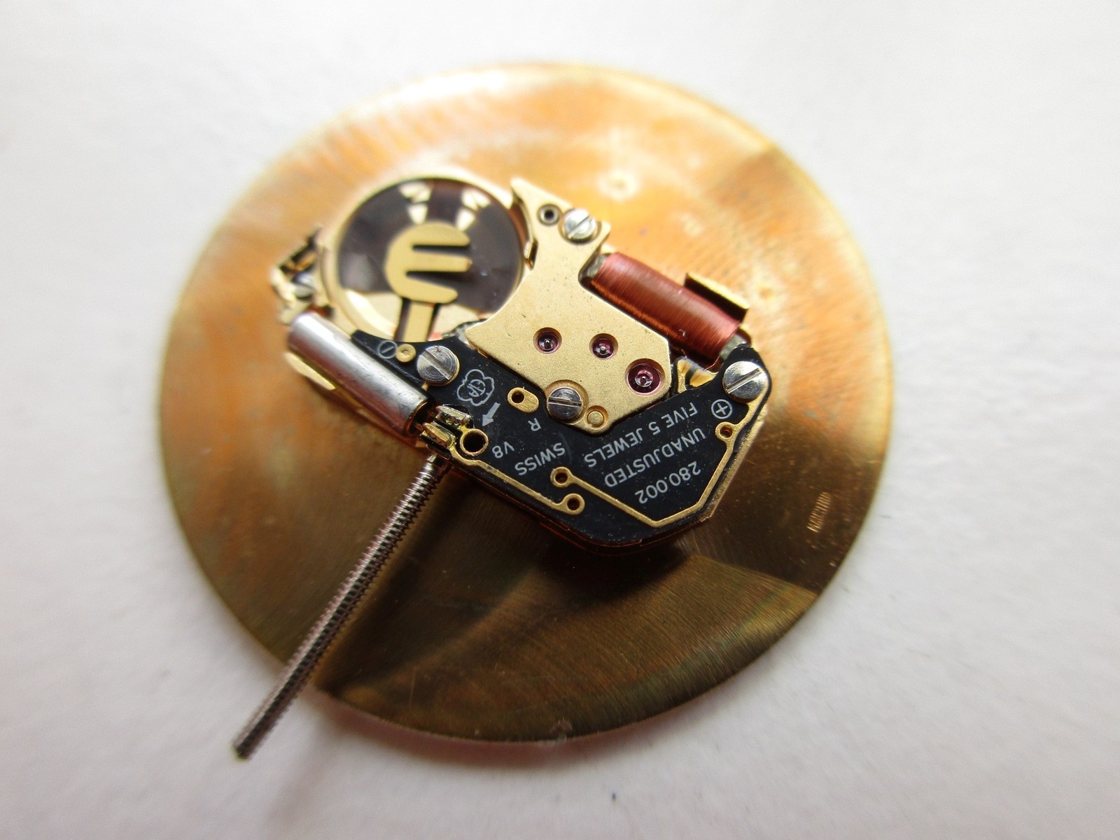 ETA cal. 280.002 Swiss quartz watch movement – running