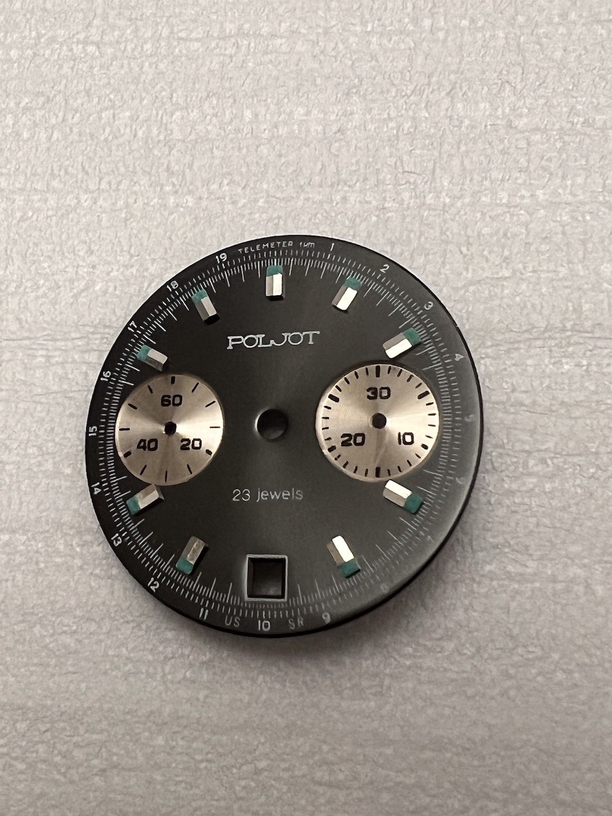 Chronograph 3133 Movement (USSR) Poljot Dial.