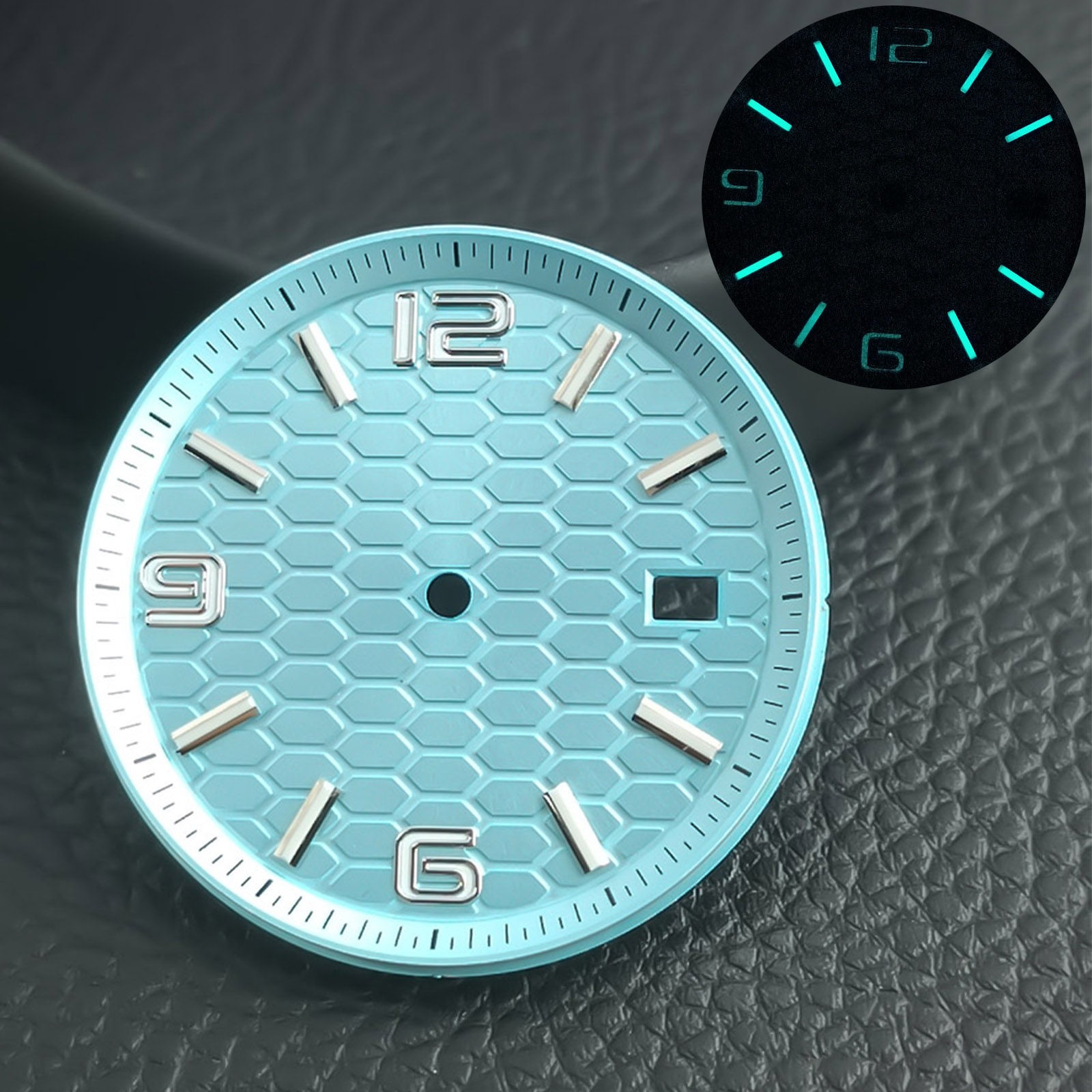 39.5mm NH35 Case NH35 Dial 33.8mm Watch Parts BGW9 Lume for NH35 Movement