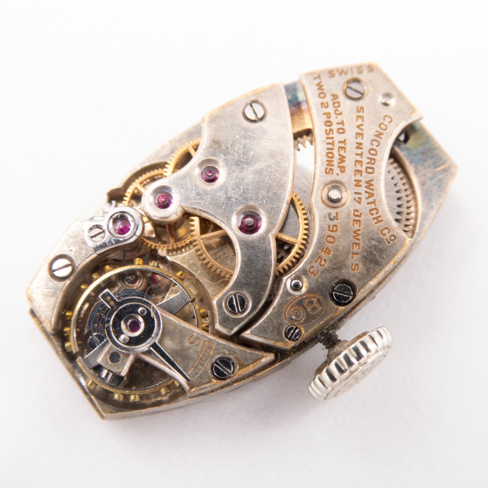 Vintage Concord 13 x 22.4 x 4.4 mm 17-Jewel Wristwatch Movement