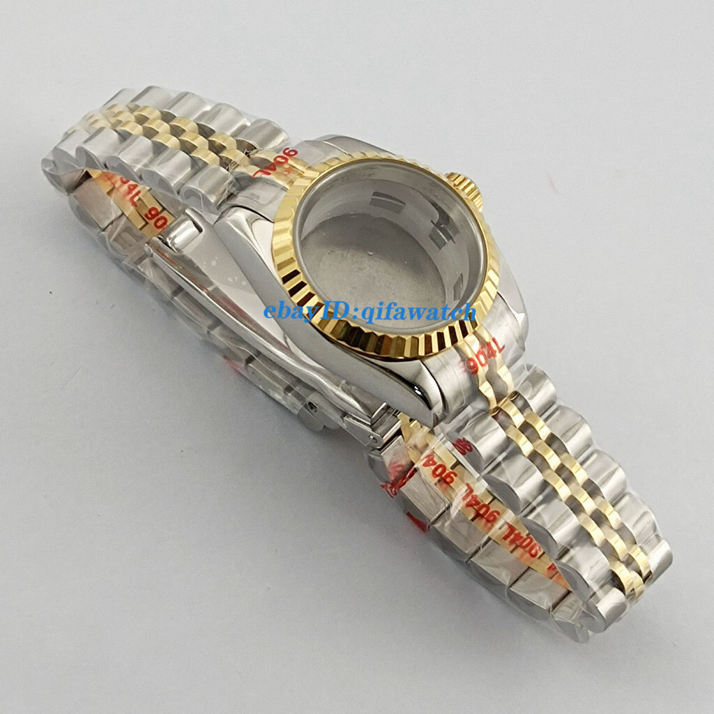 26mm silver gold woman watch dial hands case sapphire glass NH05 NH06 movement