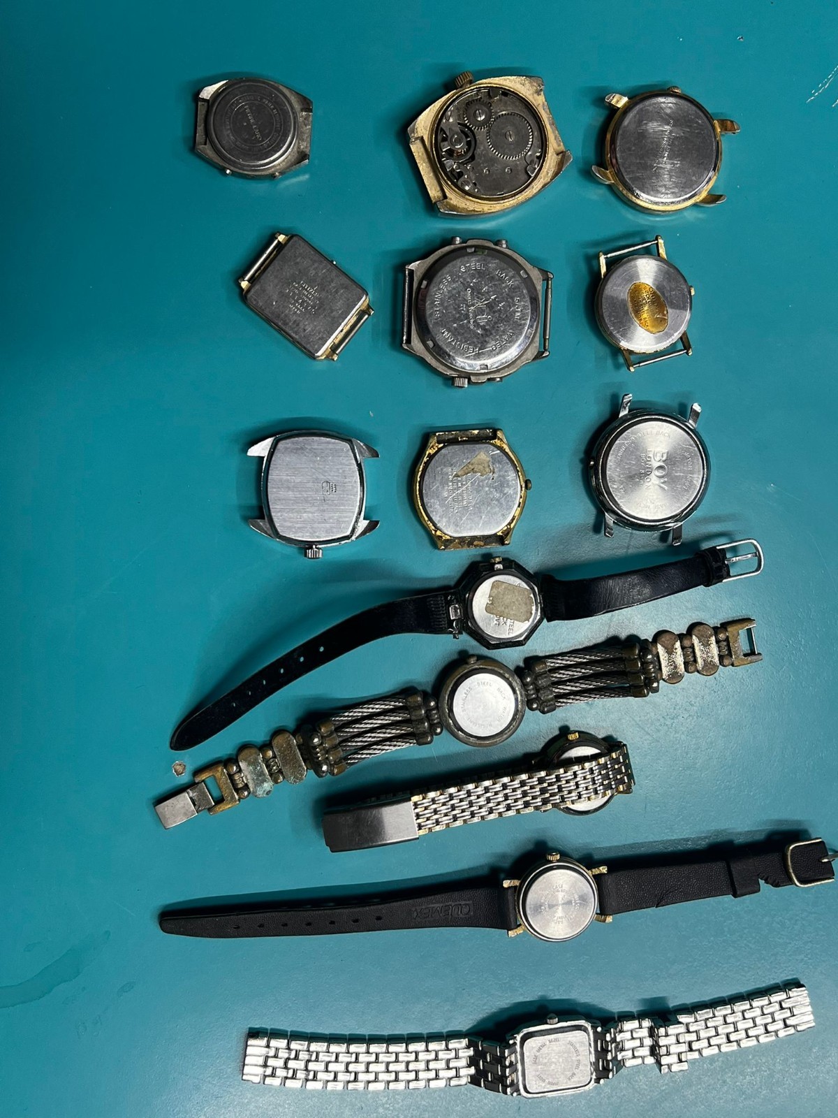Lot of 14 Vintage Watches – ORIENT, CITIZEN, BOY LONDON – For Parts or Repair