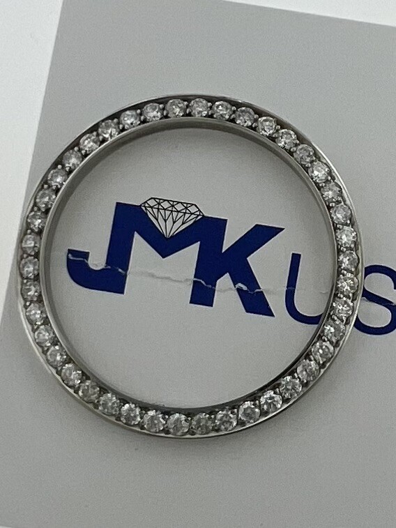 CUSTOM 1.30 Ct DIAMOND BEZEL FOR 31MM MID SIZE ROLEX SET IN STAINLESS STEEL