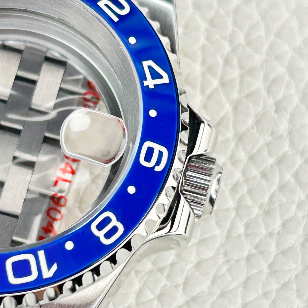 Smurf Bezel 20ATM 40mm Brushed Watch Case Fit Nh35 Nh34 Nh36 Movement Mod Parts