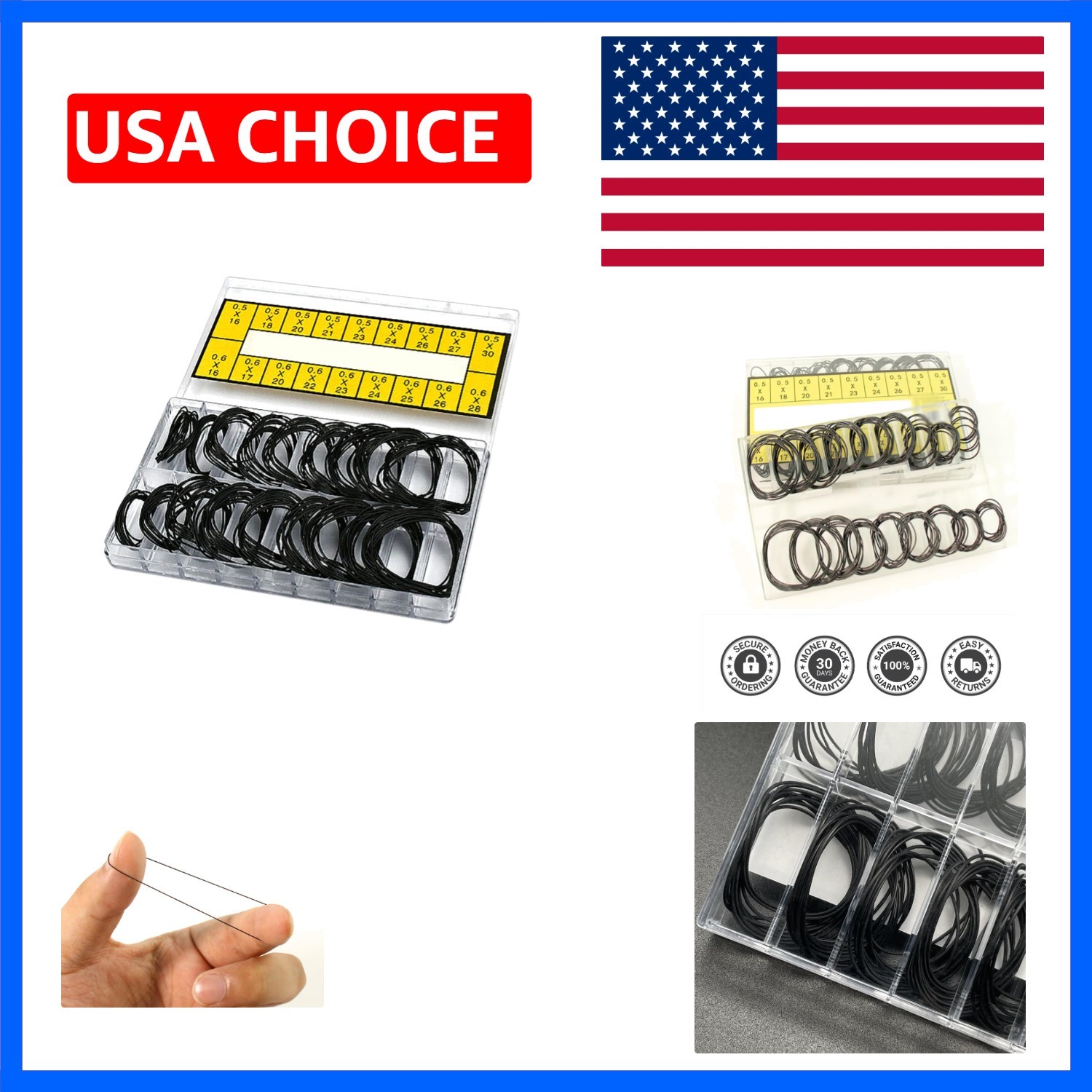 About 180 Pcs O Ring Watch Gasket Rubber Seal Kit Assorted Size Watch Gaskets…