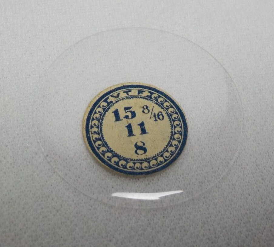 GLASS POCKET WATCH CRYSTAL HUNTER CASE SIZE 15 8/16 H 8 REPLACEMENT PART #56