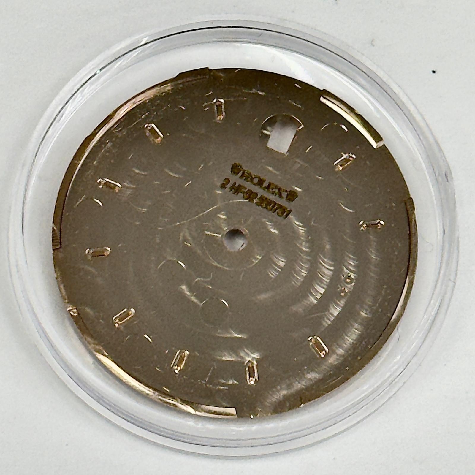 ROLEX ORIGINAL DIAL DATE-JUST SUNDUST ROSE-PINK GOLD CROWN FOR MODEL# 126300