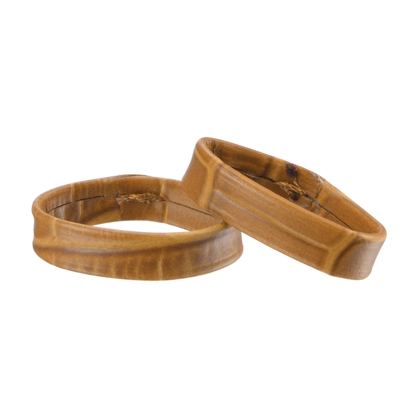 PU Leather Loops Retaining Ring Keeper for 22mm Width Watch Band, Brown 2 Pcs