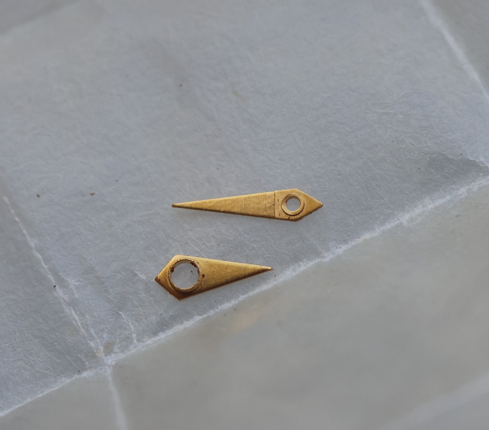 Bulova New 5AB GDA9 Vintage Hour & Minute Watch Hands #63-64 NOS Parts Repair