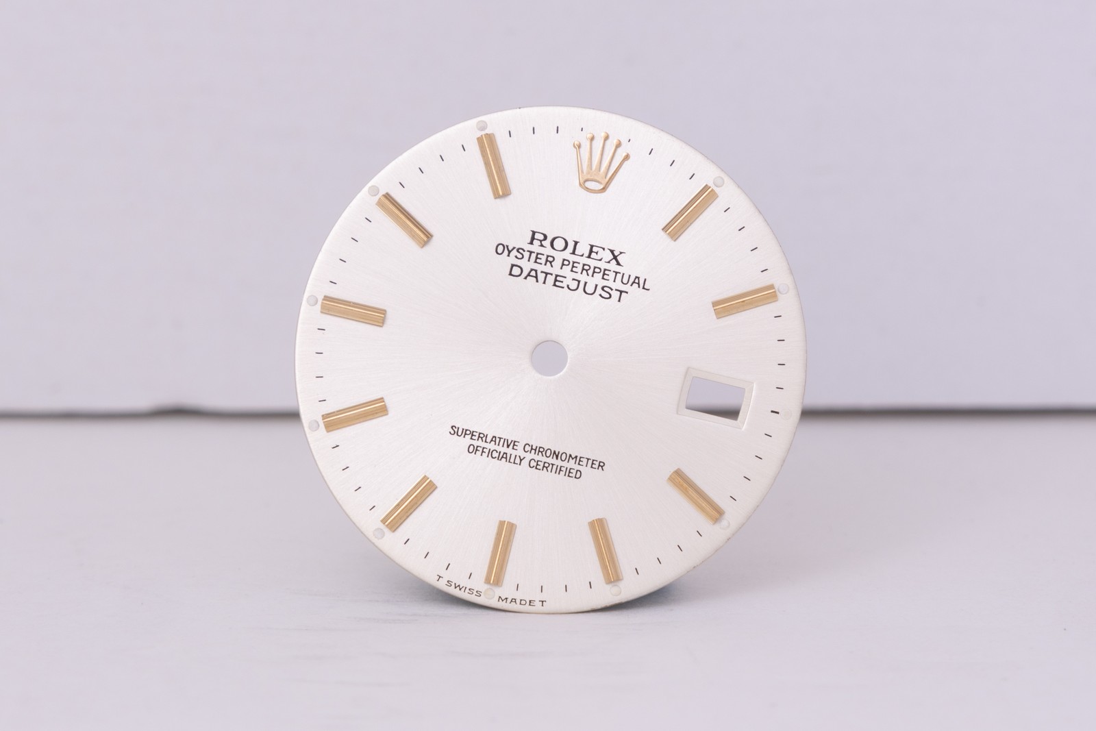 Rolex Datejust Silver Stick dial for model 16013 FCD30446