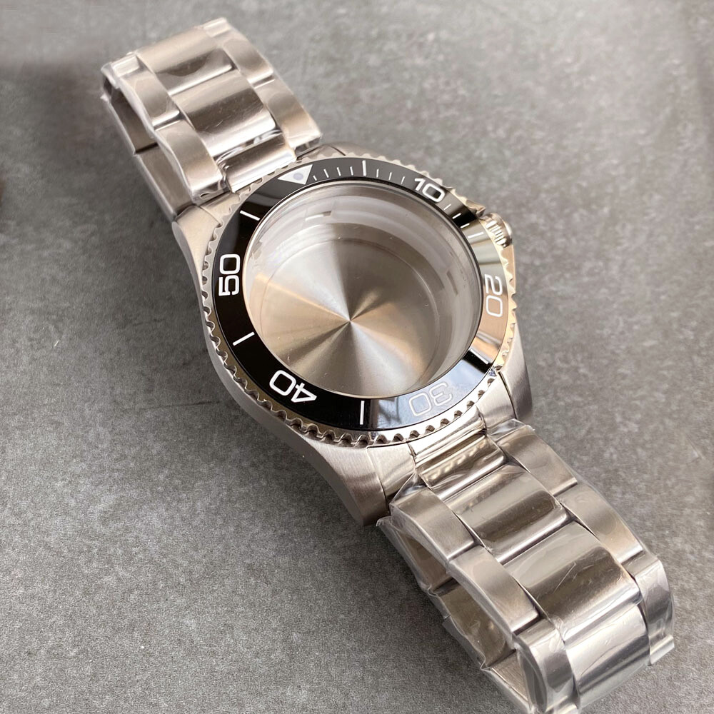 Stainless Steel 41mm for Conkas Men Watch Case fit NH35 Sapphire 32.4mm Dial Set
