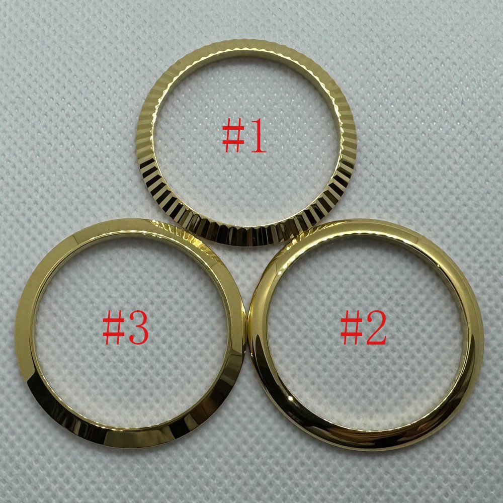 Watch Parts Stainless Steel Bezel Fit 36mm/39mm Case Silver Rose Gold Black
