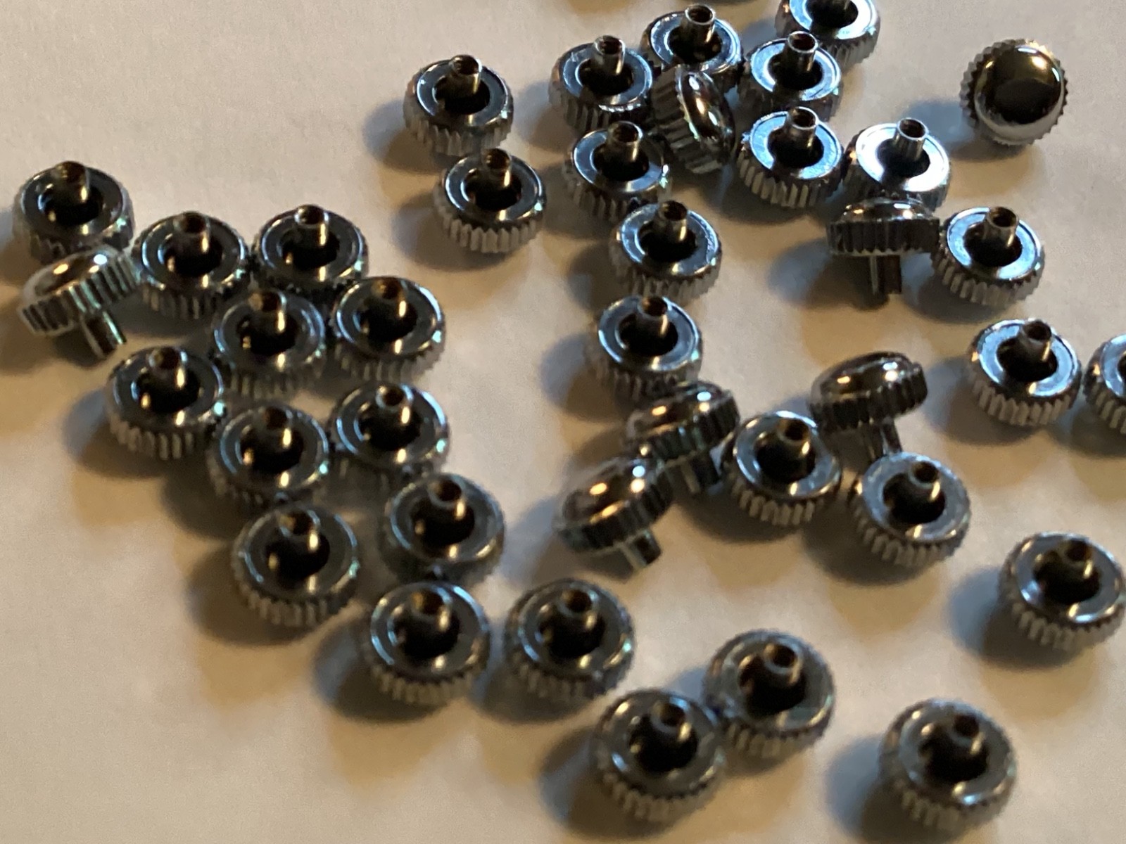 Unbranded silver color watch crowns 4.4mm
