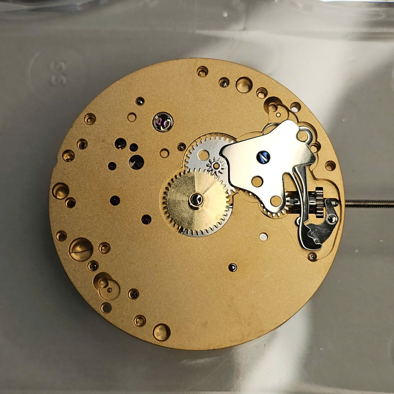 ETA Unitas 6497-1 Yellow Gold CdG Finish – Pin Balance Swan Neck Manual Movement