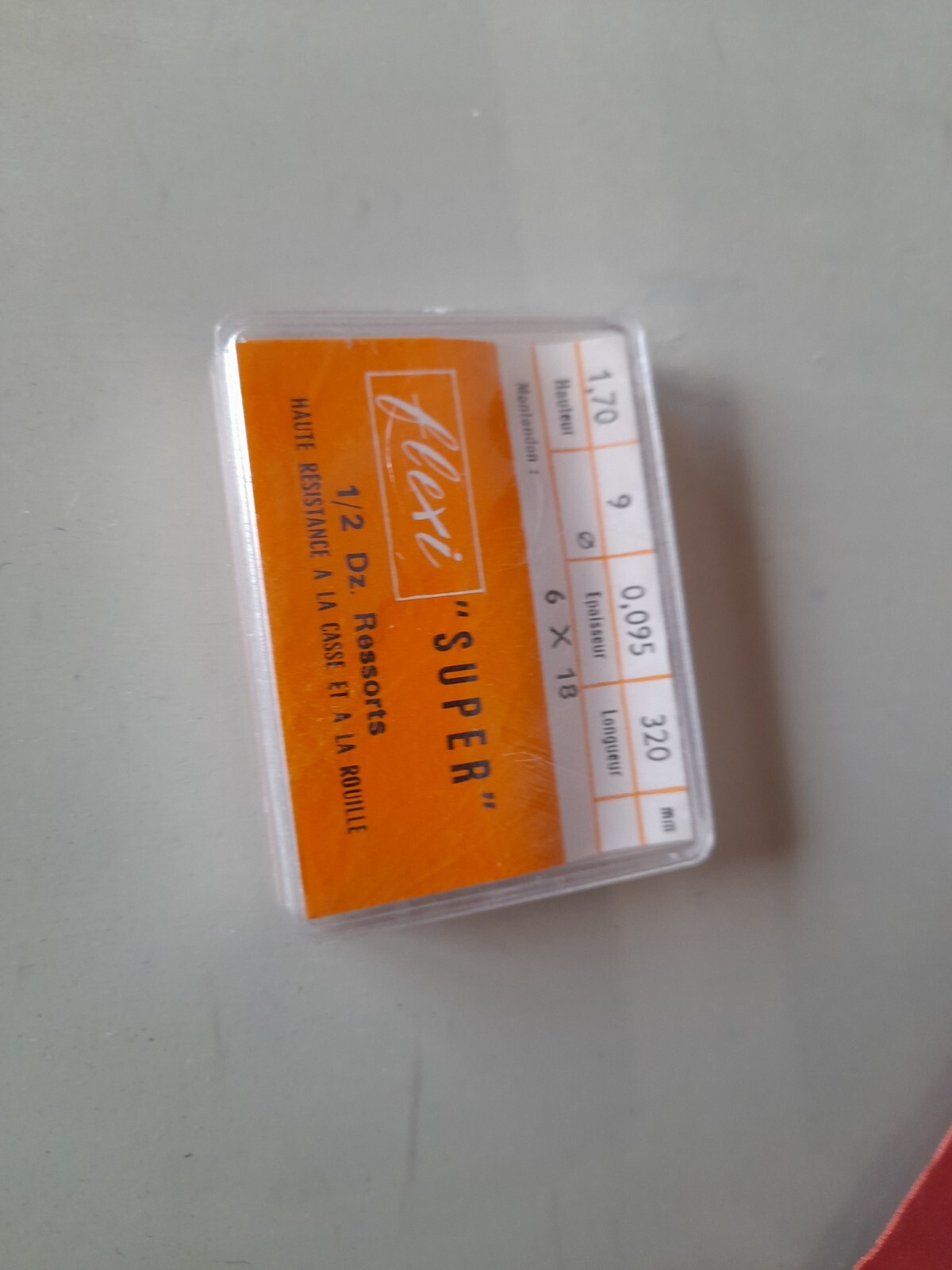 Set Of 6 CUPILLARD 233 Resort Mainspring 1,70x9X0,095 Uniressor _015