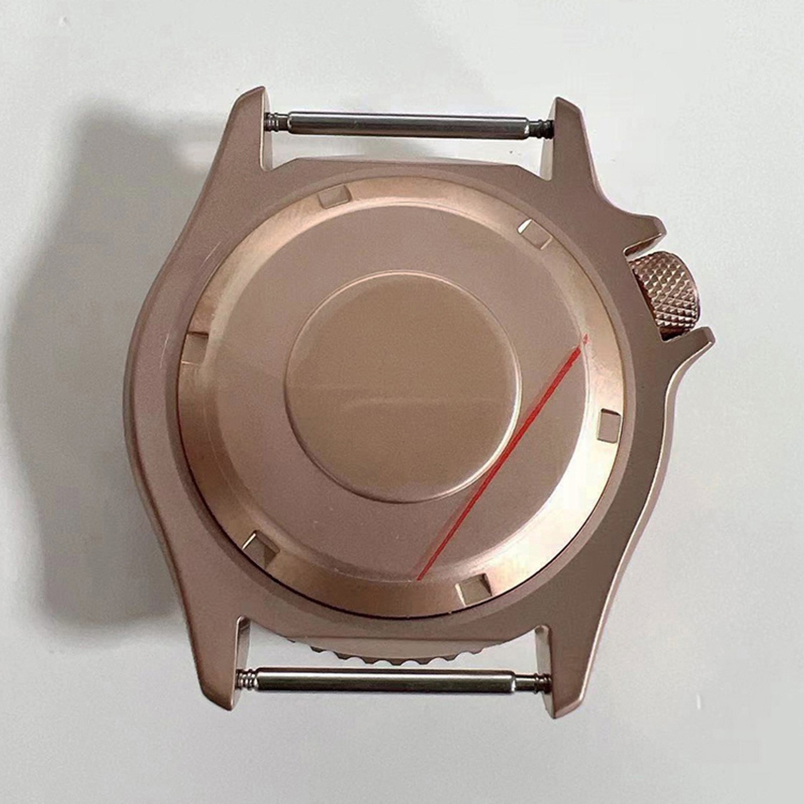 41.5mm Stainless Steel Rose Gold Watch Case For NH35/NH36/4R Movement