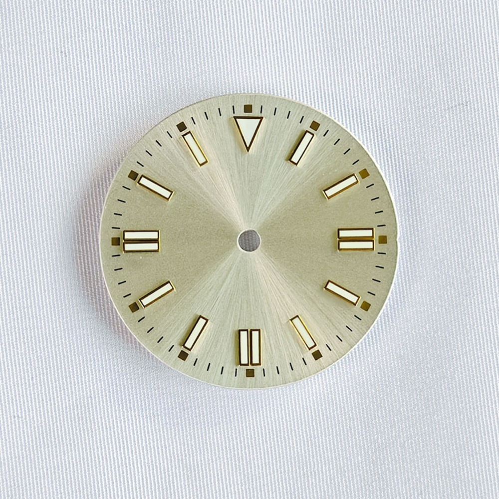 28.5mm Custom Logo Watch Dial For NH35 NH36 Movement Blue Green Luminous Faces