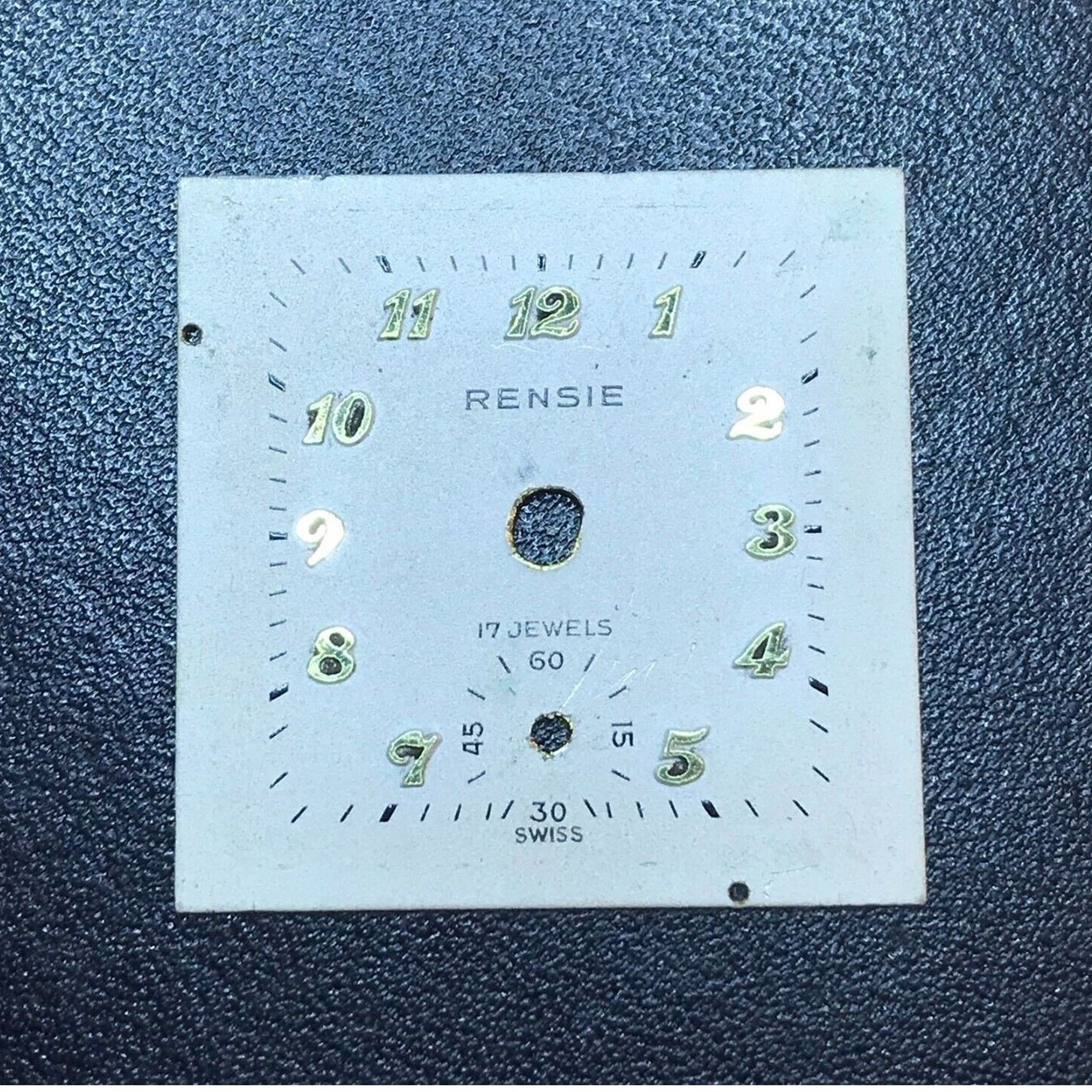 Rensie 17 Jewel Swiss Watch Dial 22.66 mm Parts/Repair