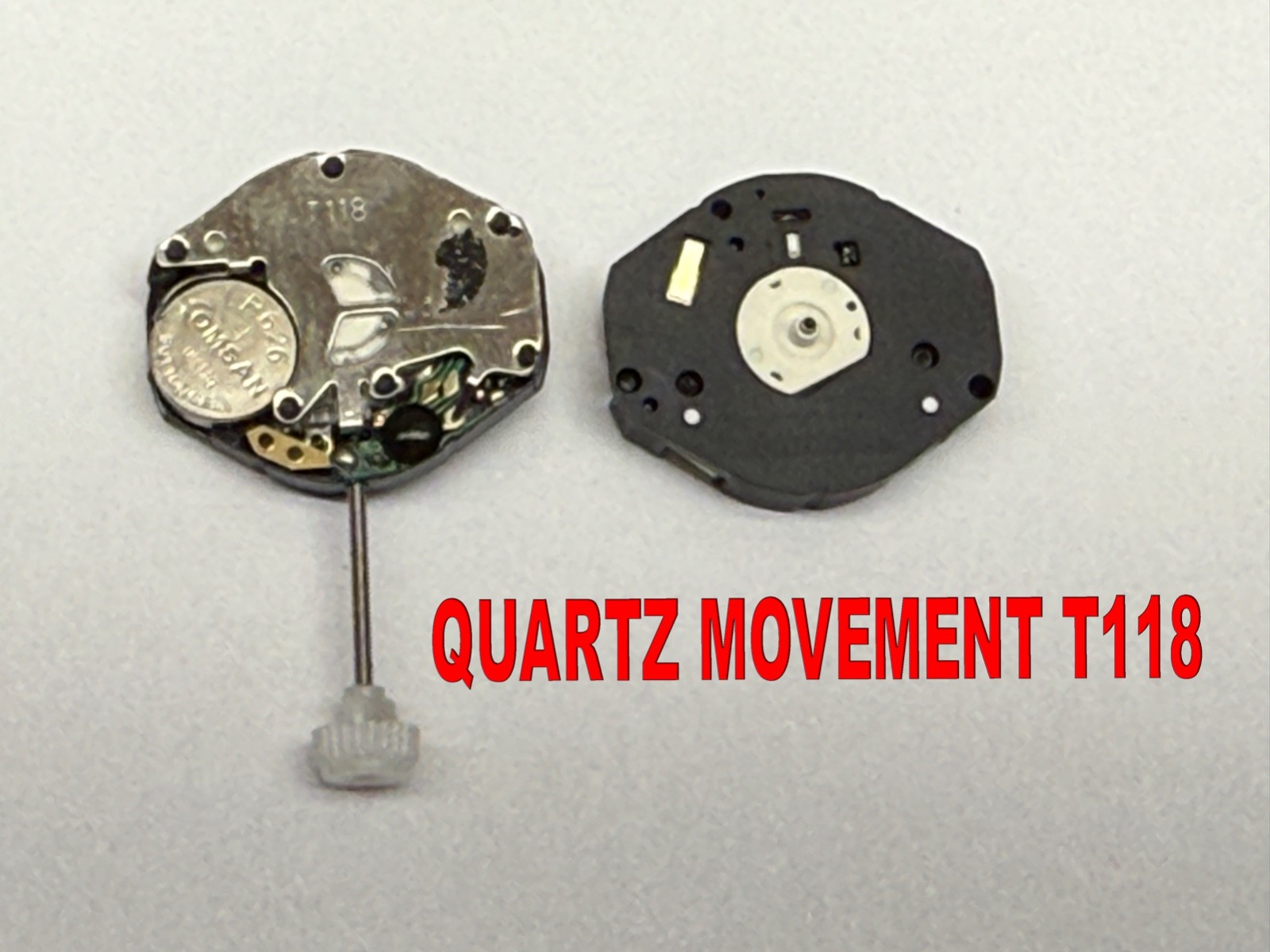 Watch NEW quartz movement T118 Parts replacement Stem and battery included