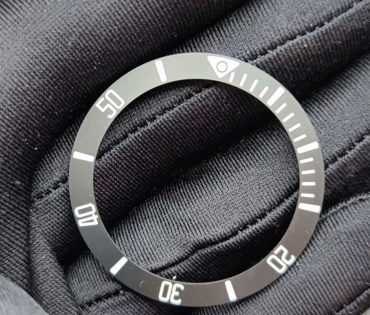 Blue / Black Luminous Ceramic Watch Bezel Insert For Tudor Pelagos M26500 Models
