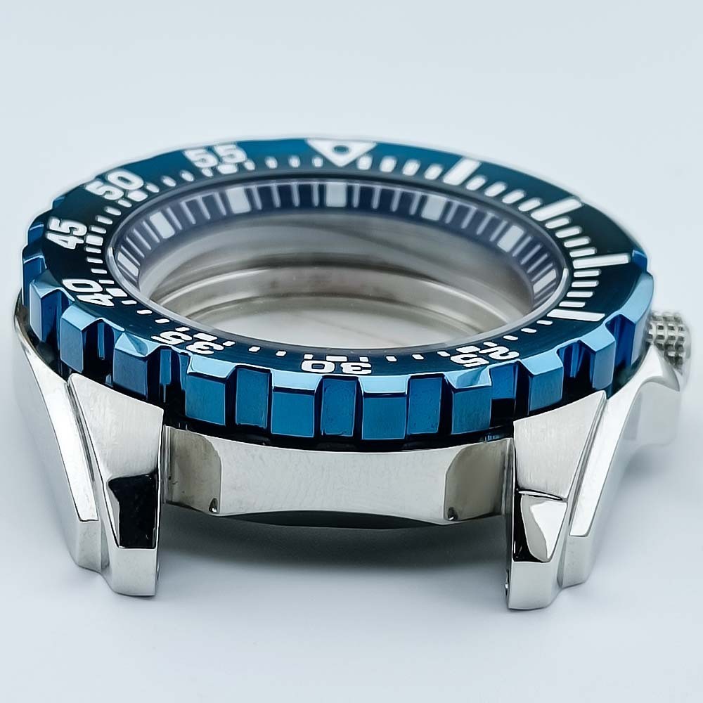 44mm NH35 NH36 Diver Chronograph Watch Case 22mm Lug Fit Mechanical