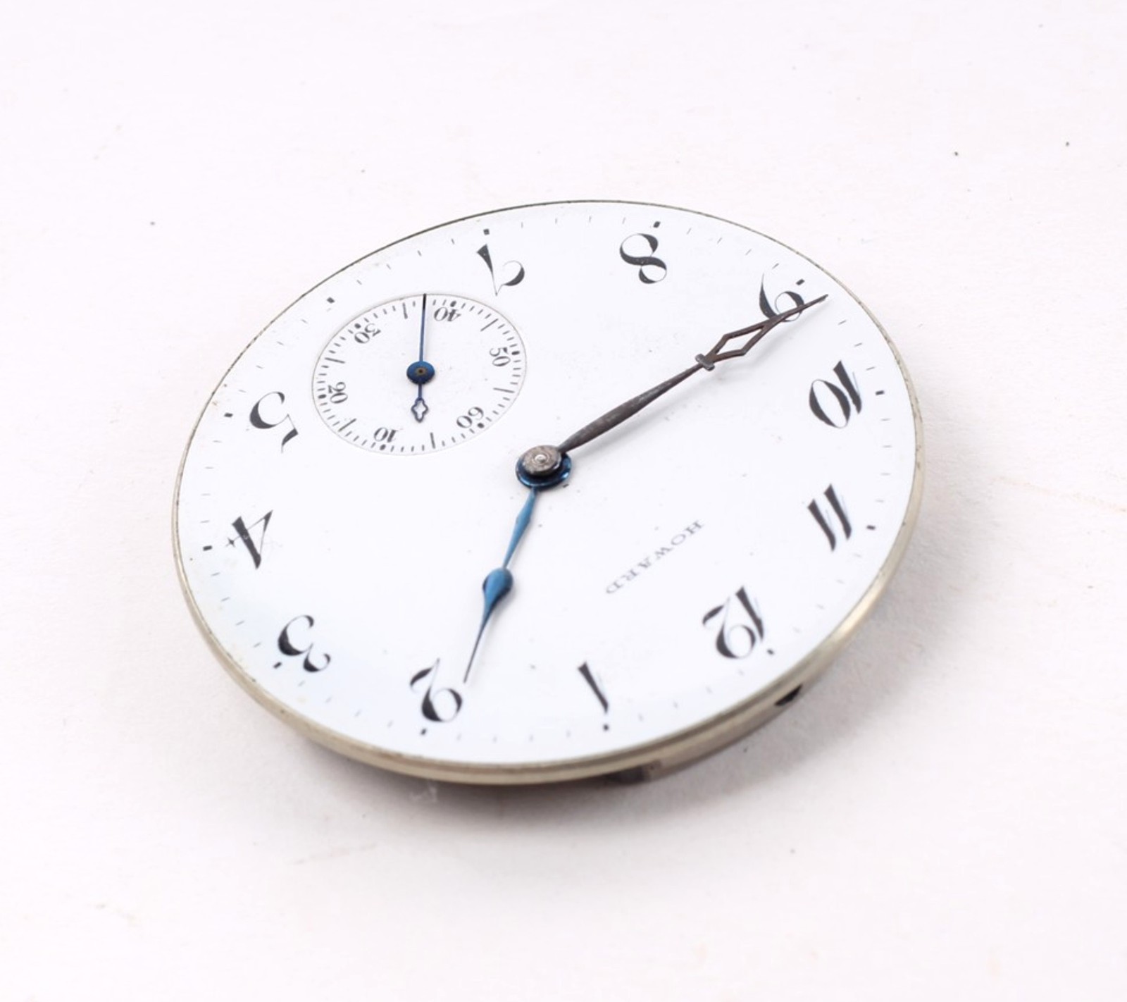 E Howard Pocket Watch Movement 12 Size 17 Jewel-GS-187
