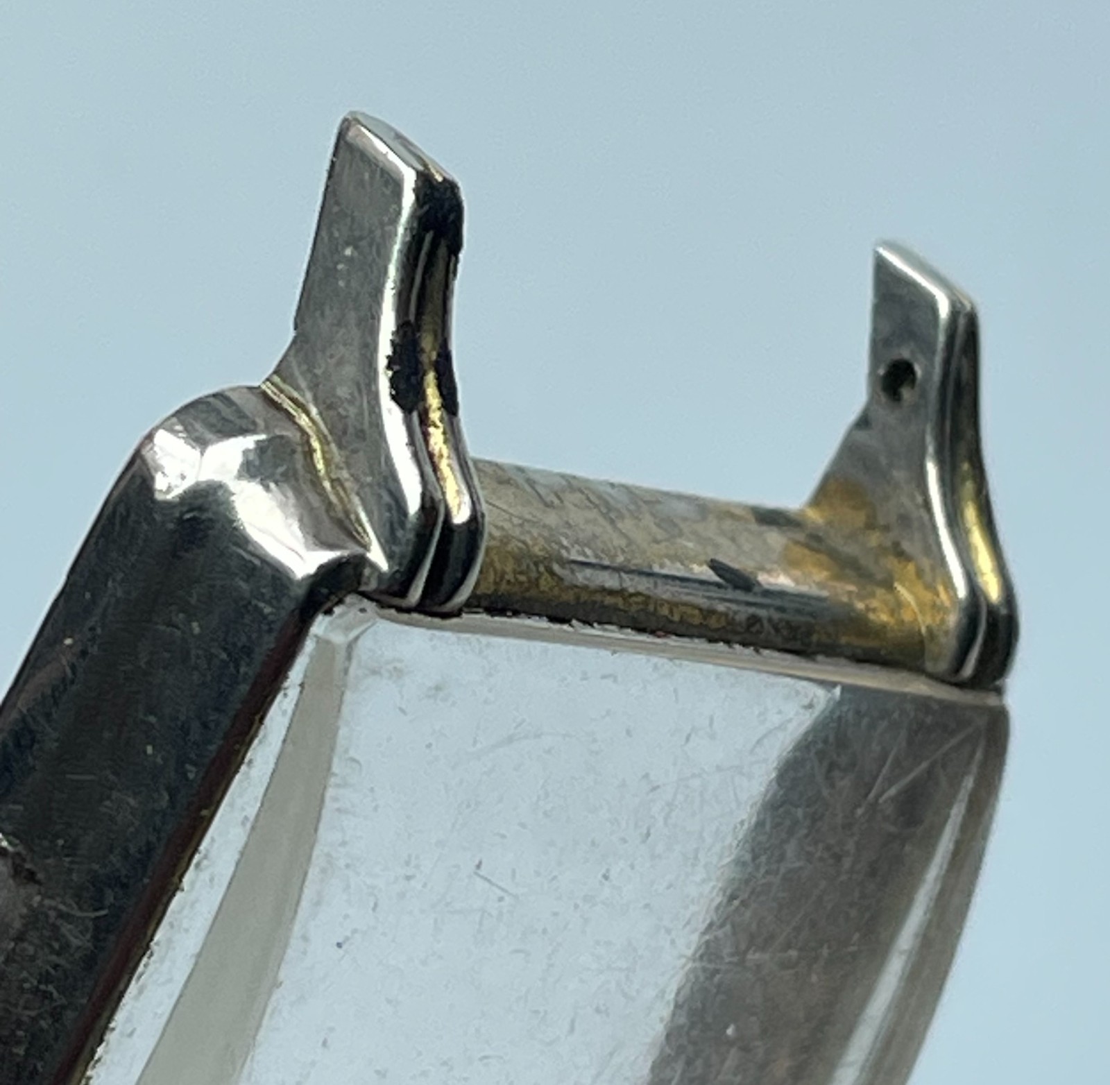 HELSA Watch Factory Square Case 238 A Replacement Repair Part Silver Vintage