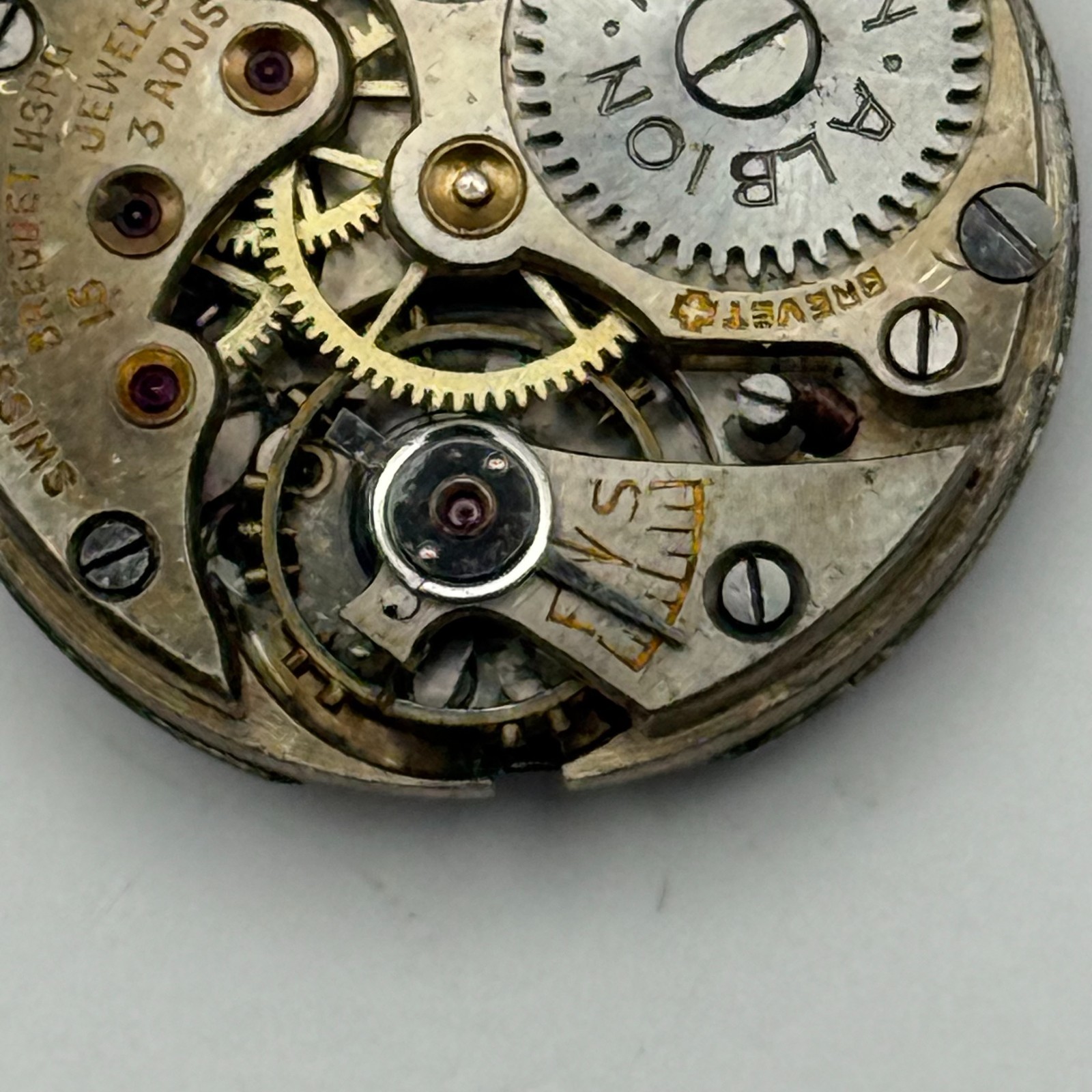 Breguet Hairspring Albion Red 12 Swiss Watch Movement Manual Wind Parts 21.6mm