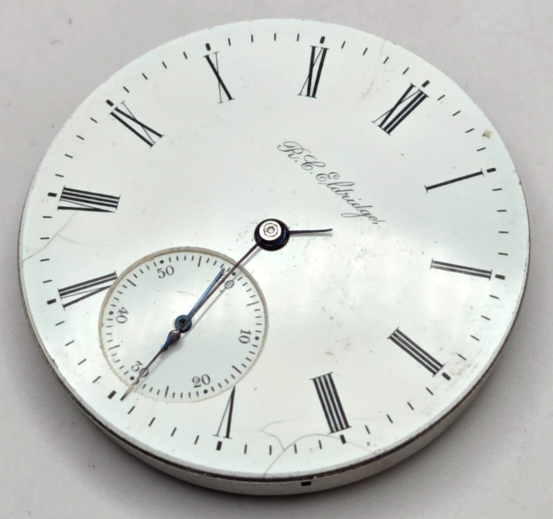 Rare Pocket Watch Movement – Hamilton Grade 976 for private label 16 jewels