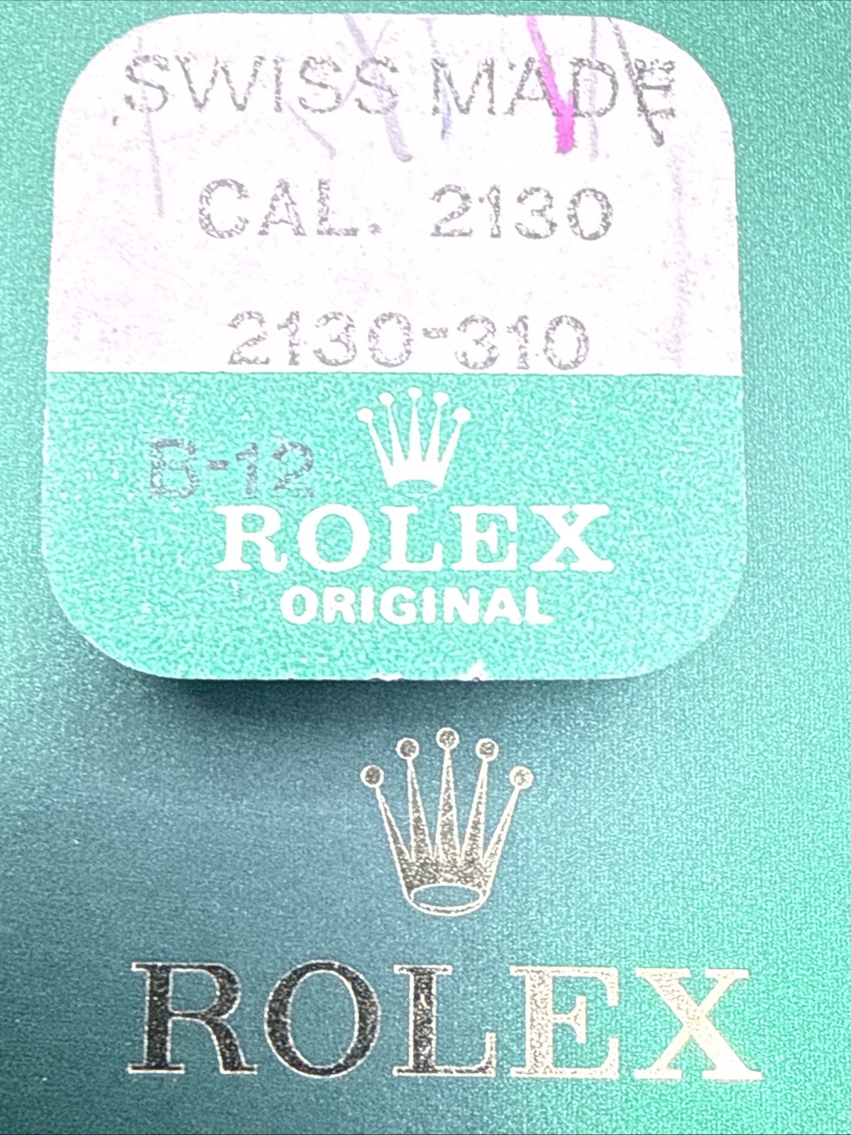ORIGINAL ROLEX-BARREL WITH ARBOR-FACTORY SEALED-CAL 2130 PART 2130-310