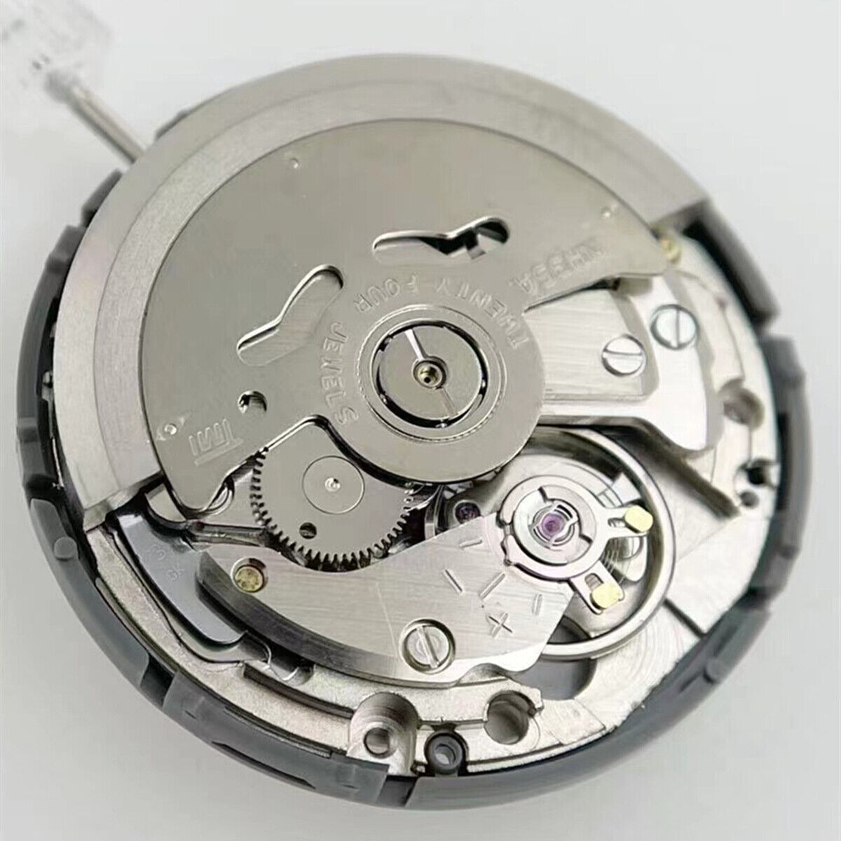 Japan Made Black NH35 Self-Winding Automatic Mechanical Watch Movement Date At 6