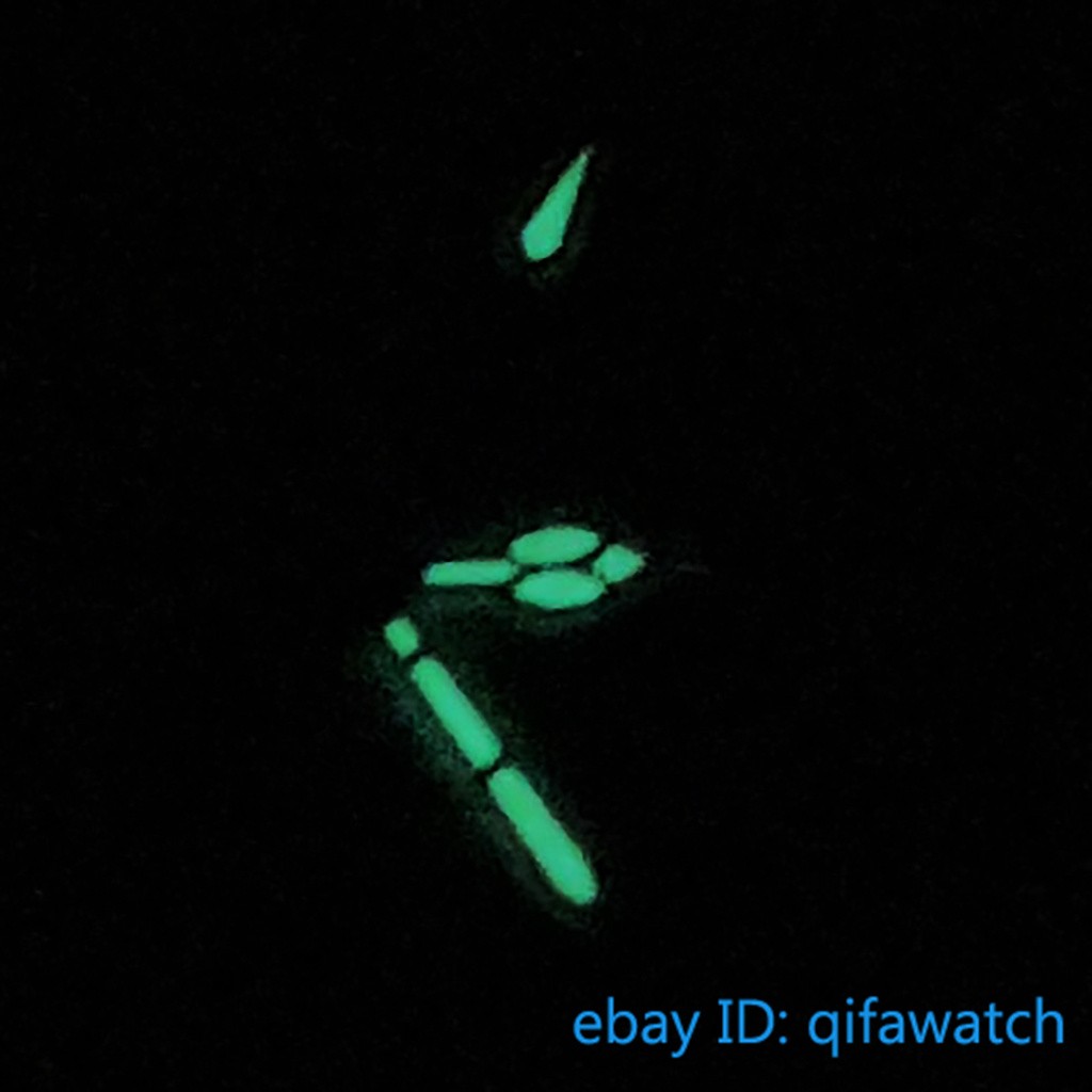 28.5mm Watch Dial With Hands Green Luminous Fit NH34 NH35 NH36 Movement