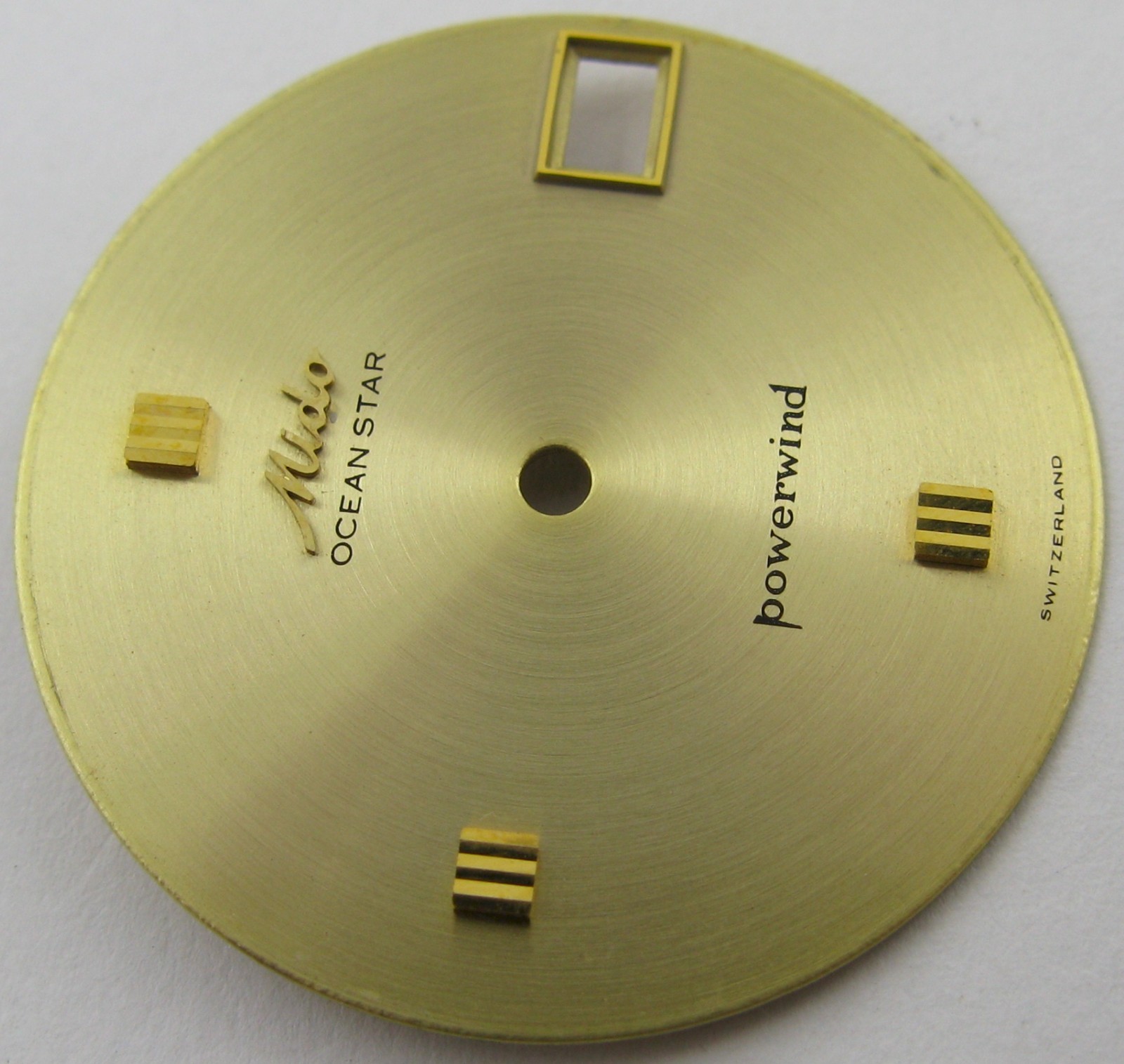 Mido 1117PC / 1117 PC 17 j. Watch part gild dial 29.3 mm Ocean Star powerwind